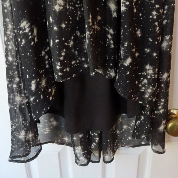 Dex Star Pattern Hi-Low Dress Size XS - Picture 5 of 7